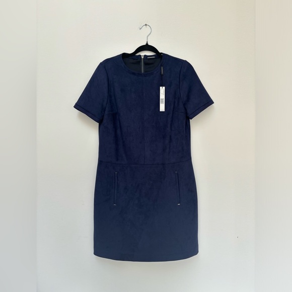 ELIE TAHARI BNWT | Faux suede shift dress | Size 10 - Picture 1 of 8